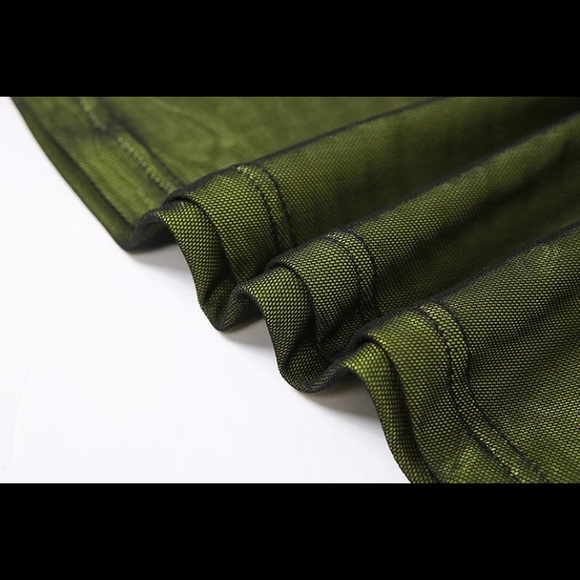 NEW Green Mesh One Strap Fitted Mini Angled Dress - Picture 10 of 16